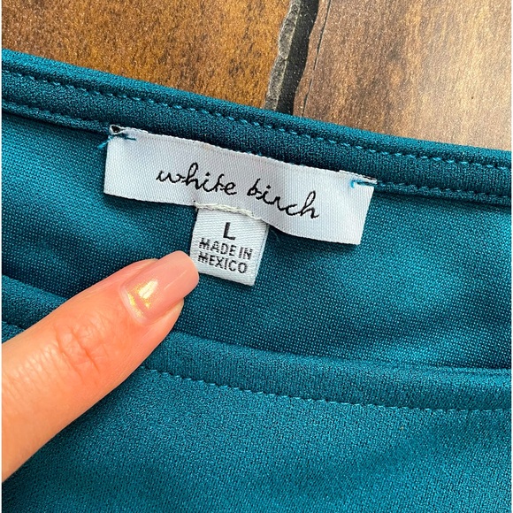 White Birch Teal Dress (Pockets) - Picture 2 of 6